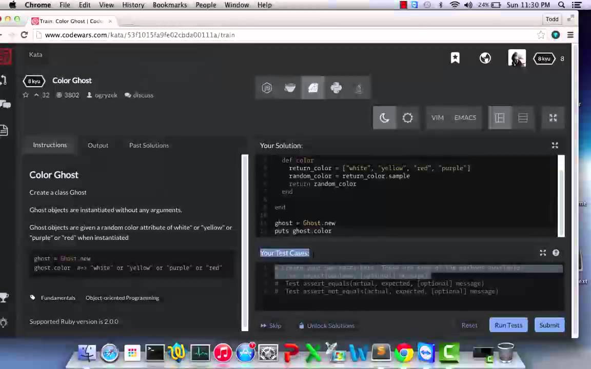 INTERNATIONAL HUSTLING CO. - LEARNING SKILLS - SOLVING CHALLENGES WITH CODE WARS
