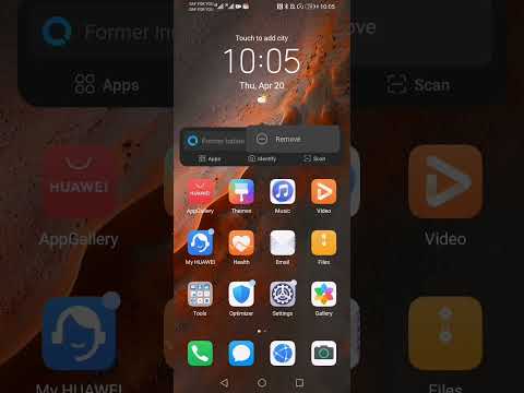 How To Hide Or Remove Clock Time And Date  From Home Screen On Any Huawei Android Phone