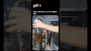 This is how fast a V8 engine drinks fuel
