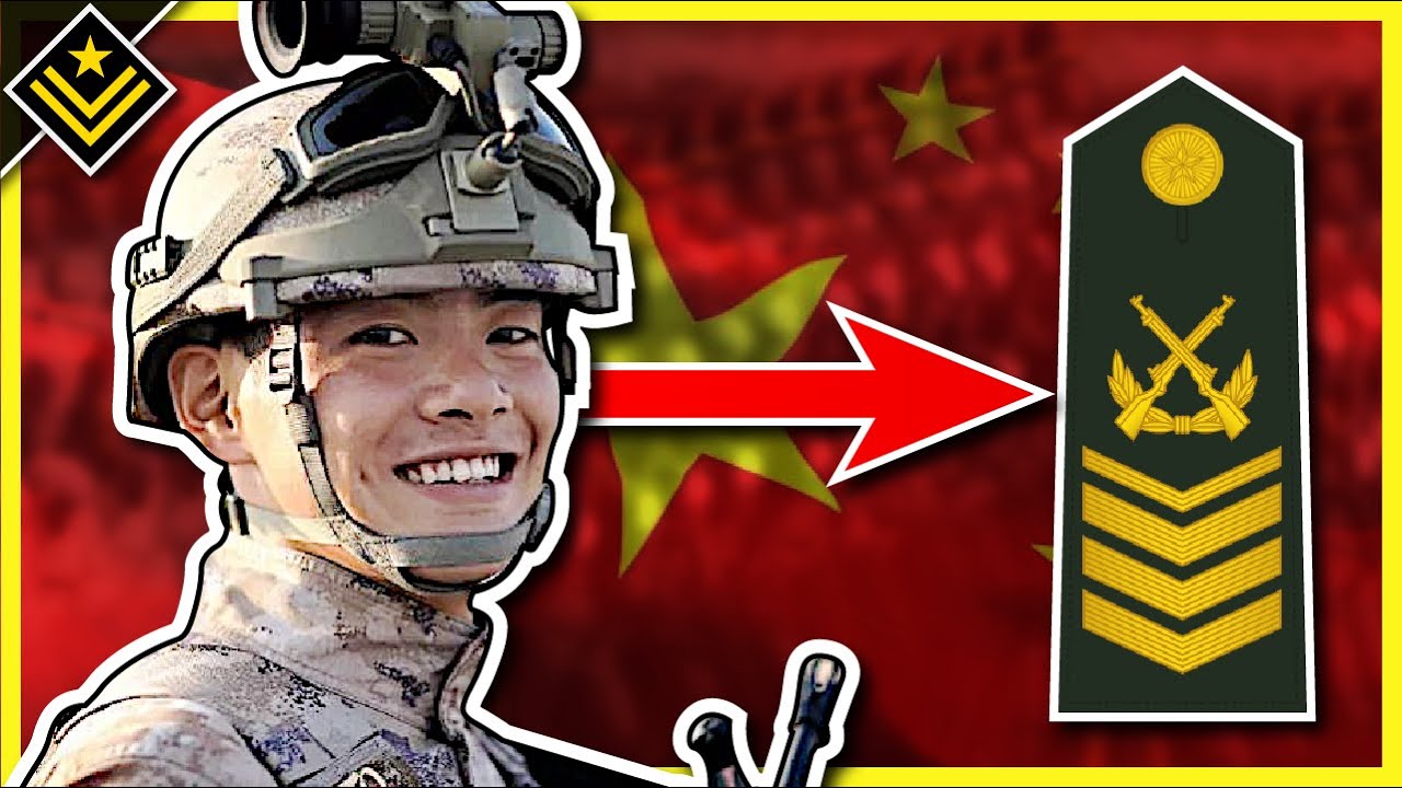 What are the ranks of the Chinese military?