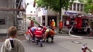 preview picture of video 'Erdmannhausen Feuerwehrübung 2012'