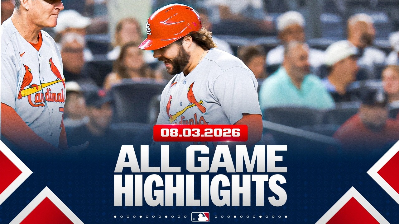Highlights from ALL GAMES on 8/3 (Alec Burleson's THREE-HOMER GAME and MORE!)