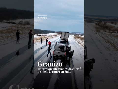 🌨️ IMPRESIONANTE GRANIZADA CUBRIÓ DE HIELO LA RUTA 9 EN SALTA