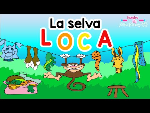 Cuento para niños "LA SELVA LOCA" 🐒 || Había Una Vez... || Maestra Ely