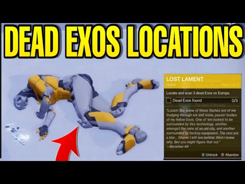 All Dead Exos Locations! | Exotic Quest Lost Lament | Destiny 2