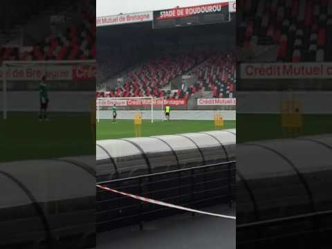 Petit entraînement de l'en avant de Guingamp