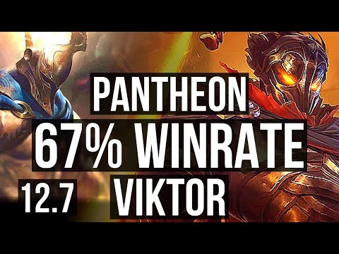 PANTHEON vs VIKTOR (MID) | 9/1/4, 67% winrate | KR Master | 12.7