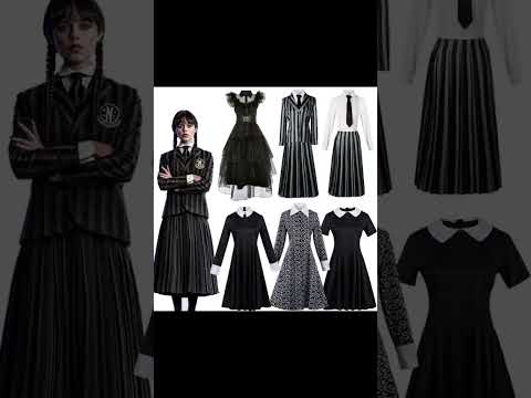 Disfraz de la película Wednesday para niña, vestidos de fiesta, carnaval y disfraces de Halloween