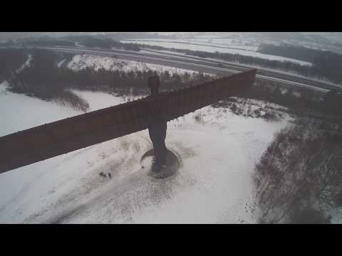 angel of the north by drone