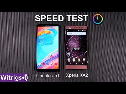 Sony Xperia XA2 vs Oneplus 5T Speed Test | Fingerprint Unlock Speed