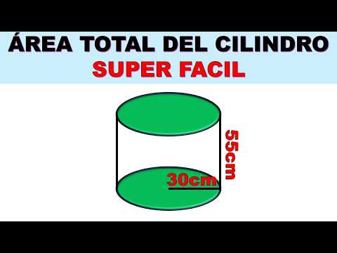 COMO CALCULAR EL AREA TOTAL DE UN CILINDRO PASO A PASO