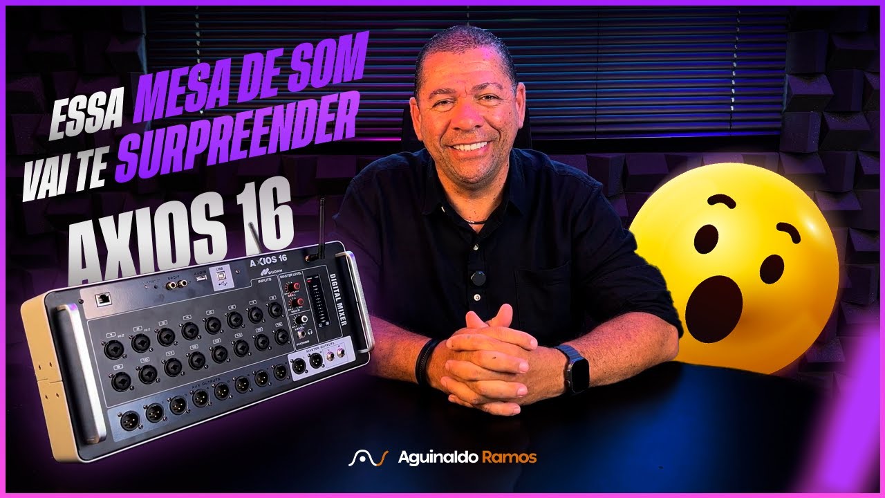 Miniatura da avaliação em vídeo de Mesa de Mixagem Profissional 6 Canais com Bluetooth e 24 Efeitos DSP