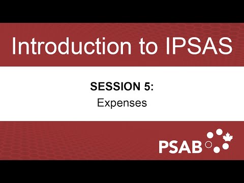Introduction to IPSAS Workshop – Session 5 – Expenses