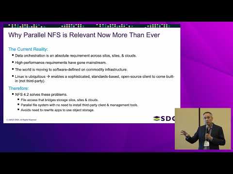 SDC 2023 - Standards-Based Parallel Global File Systems and Automated Data Orchestration with NFS