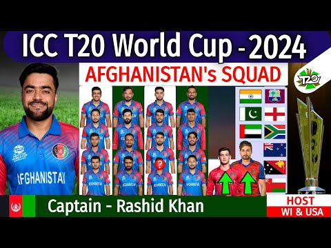 T20 World Cup 2024 - Afghanistan Team Squad | Afghanistan Team Squad T20 World Cup 2024 |WC 2024 AFG