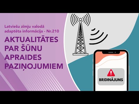 Video ziņas Nr. 210 “Aktualitātes par šūnu apraides paziņojumiem”