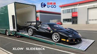 Comear Xlow Slideback EXC enclosed car transporter full side access