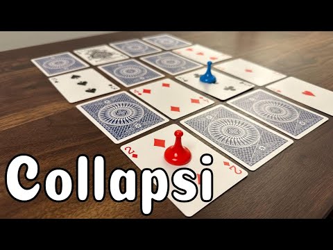 How to Play Collapsi: NEW two player abstract game with playing cards!