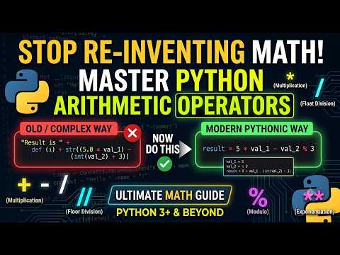 Python Arithmetic Operators Tutorial Addition Subtraction More