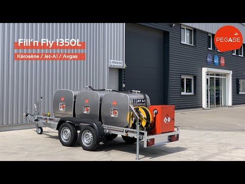 Remorque aviation 1350l JET A-1, AVGAS, Kérosène_3