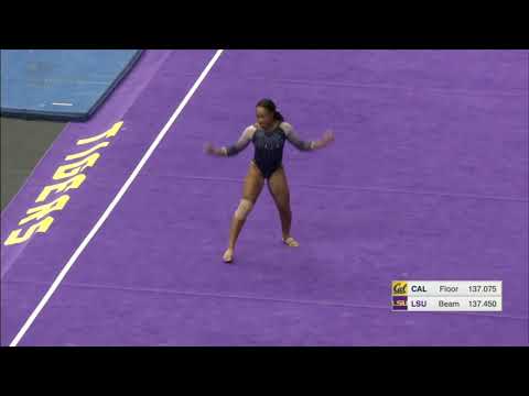Toni-Ann Williams (Cal) 2019 Floor vs LSU 9.85