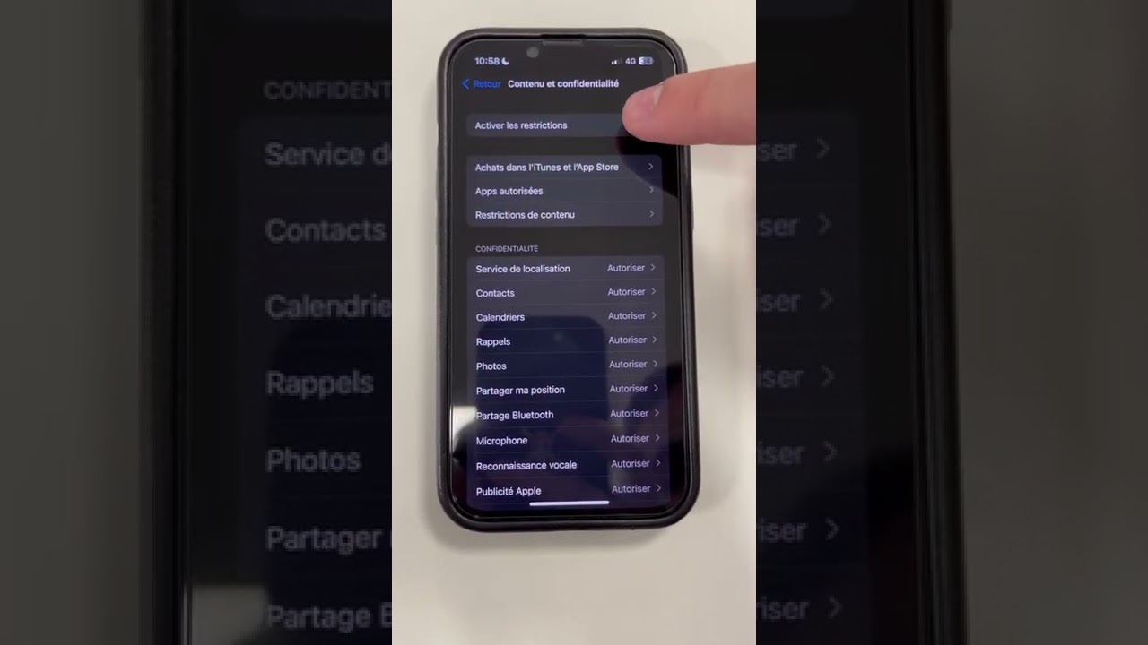 Empêcher les achats dans l’iTunes Store et l’App Store