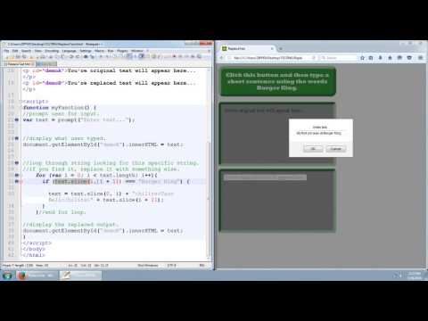 Find And Replace Html Css Javascript