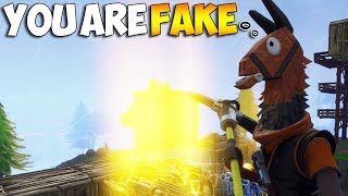 A Scammer Thought I Was A FAKE DAN7EH... (Fortnite Save The World)