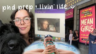 a balanced day in my life │ phd prep, gym routine, puppy time, mean girls the musical
