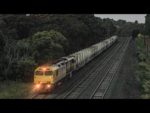 7MC7 - Qube RL309 & 1107 Cement Train - Wandong, Melbourne VIC