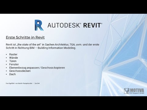 Revit - Erste Schritte, die Sommerwebcast-Serie von MOTIVA