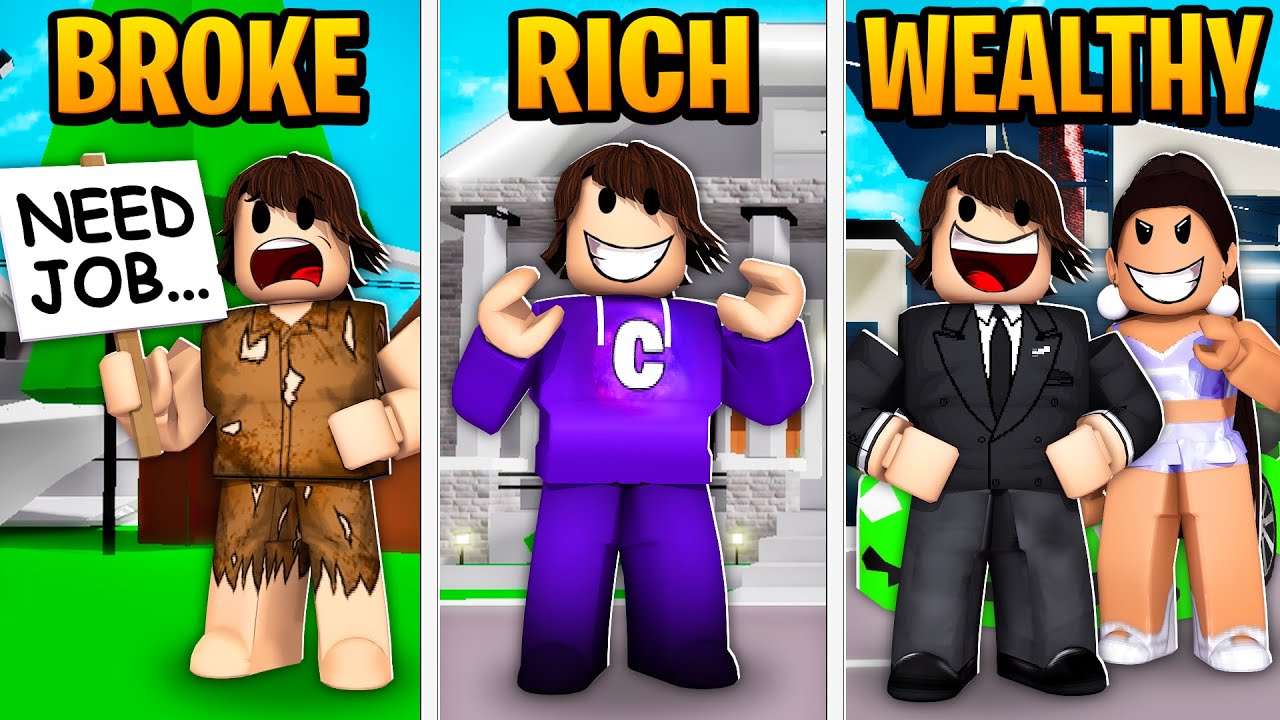 BROKE to RICH to WEALTHY in Roblox!