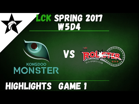 KDM vs KT Highlights Game 1 LCK Spring W5D4 2017 Kongdoo Monster vs KT Rolster