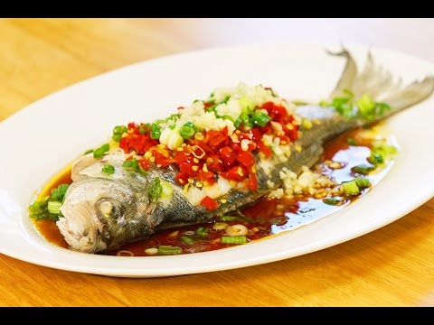 The Hottest Chilies Steamed Fish Recipe 剁椒蒸魚 CiCi Li - Asian Home Cooking Recipes