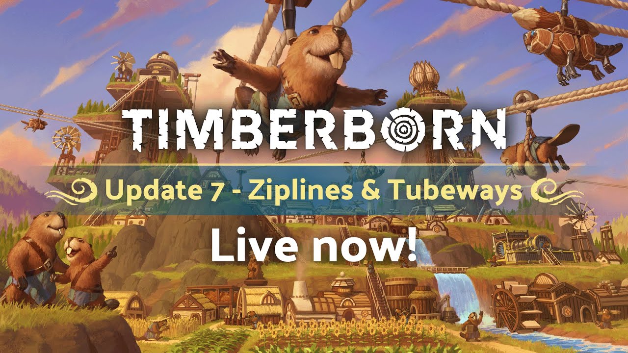 Timberborn Update 7 - Ziplines & Tubeways is live now! - YouTube