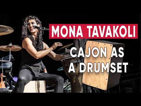 Using A Cajon As A Drumset, by Mona Tavakoli! 🥁 (Grooves and Fills Lesson)