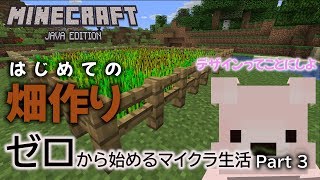 #3【マイクラ実況】知ってた？畑の作り方 Minecraftサバイバル成長日記【ぷにクラ：Java版】