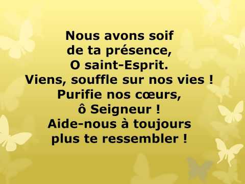 JEM 721 nous avons soif de ta présence