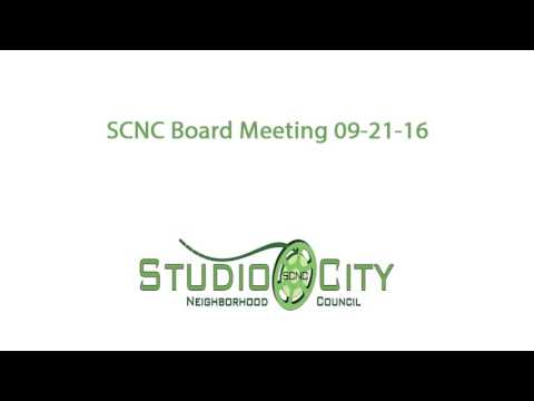 SCNC Board Meeting 09-21-16