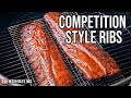 Competition Style Baby Back Ribs on our Custom Gateway Drum Smoker | Heath Riles BBQ