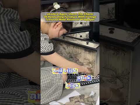 akadeco Agent Shares The Charm Of Renovating Furniture With Vintage Textured Mold-proof Wallpaper