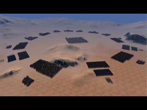 T-REXES VS MEDIEVAL ARMY - UEBS - Ultimate Epic Battle Simulator