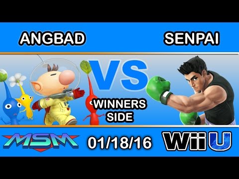 MSM 33 - 2Scoops | Angbad (Olimar) Vs. LH | SENPAI (Little Mac) Winners Side - Smash Wii U