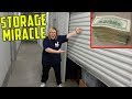YOU WILL NOT BELIEVE THIS Storage Unit Miracle I Bought An Abandoned Storage Unit
