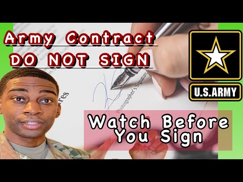 Do not sign Army contract || watch before joining the Army!