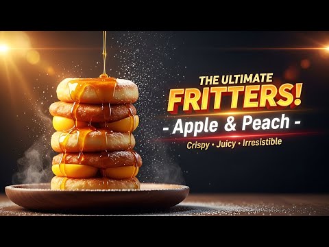 “Irresistible Apple & Peach Fritters | Crispy Homemade Recipe”