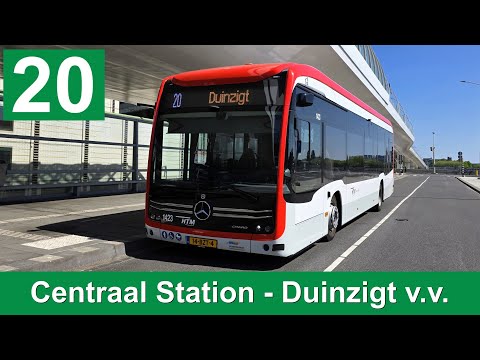 HTM lijn 20: Garage Telexstraat - Den Haag Centraal - Duinzigt v.v. | HTM 1423 | 2025