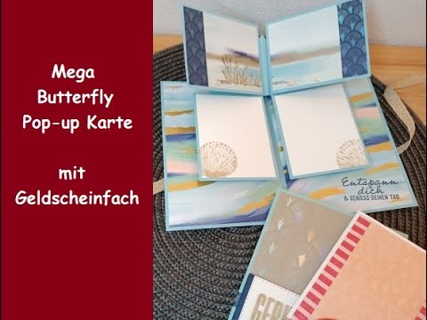 Wow - Butterfly Pop-up Karte - auch für Geldgeschenke -  besondere Kartenform - Stampin´ Up!®