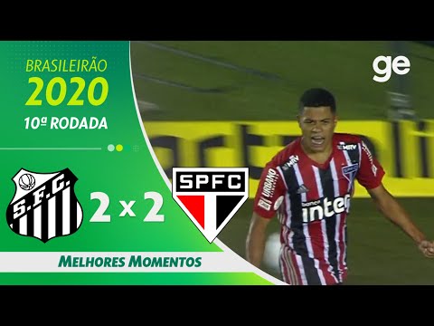 Gols e lances de Santos x São Paulo