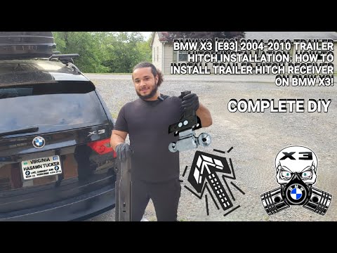 BMW X3 [E83] 2004-2010 Trailer Hitch Installation. How to install Trailer Hitch Receiver on BMW X3!